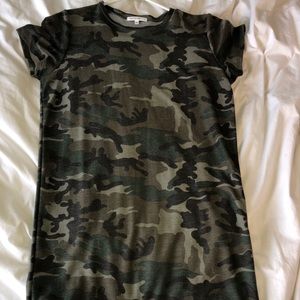 Camouflage print mini dress!